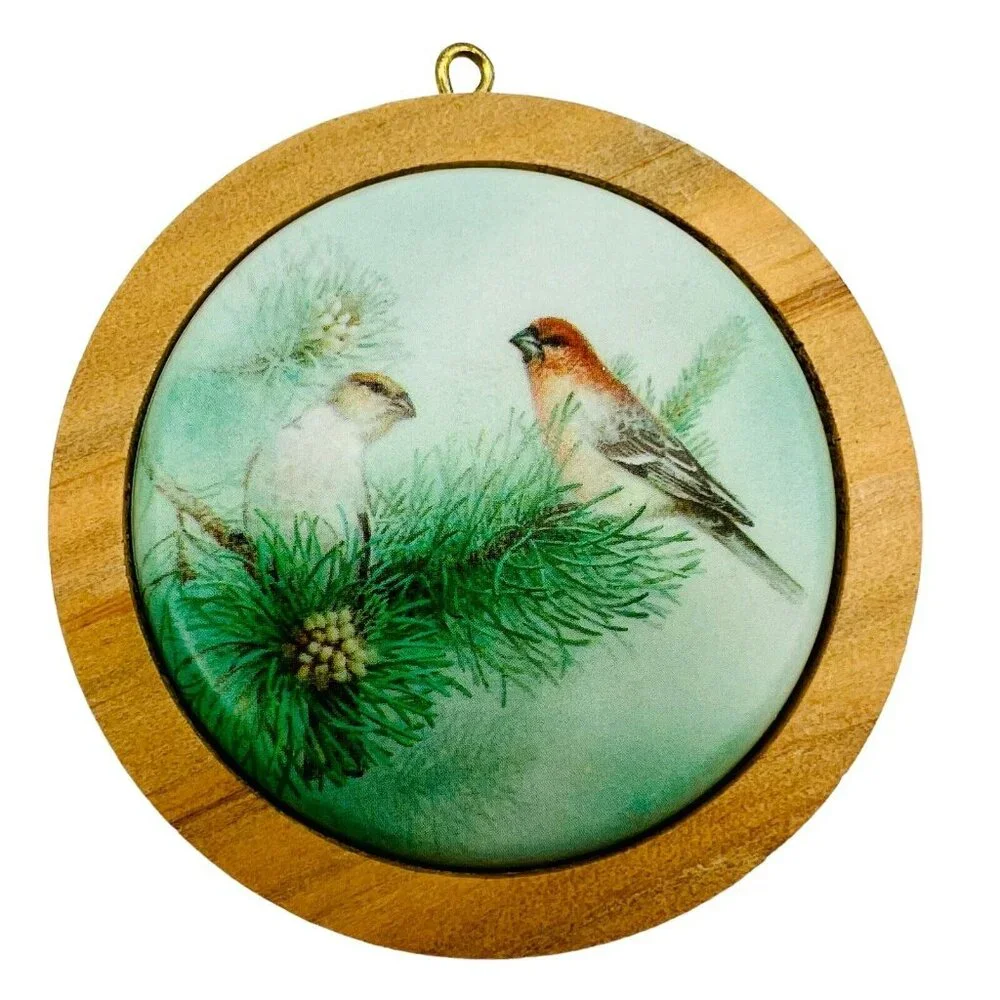 Hallmark Purple Finch Christmas Ornament 1988 Holiday Seventh in Wildlife Series